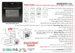 فر شیشه مشکی گاز و برق , برند اخوان مدل F34