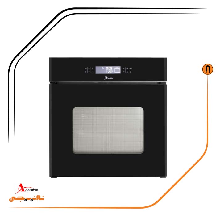 F36 فر شیشه مشکی برقی , برند اخوان مدل F36