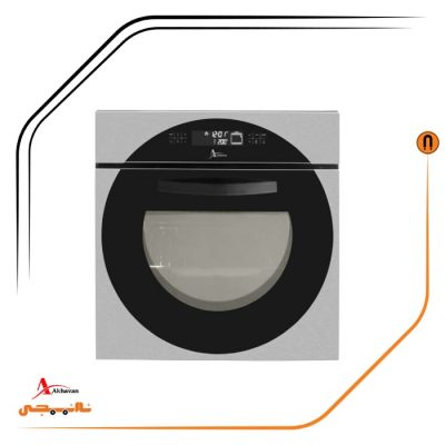 فر شیشه استیل ساده شیشه مشکی برقی , برند اخوان مدل F38