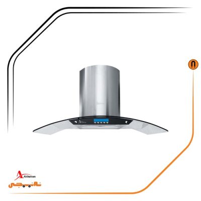 هود شیشه و استیل شومینه ای , برند اخوان مدل H11-80