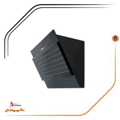 هود شیشه مشکی مورب برند اخوان مدل H55-T