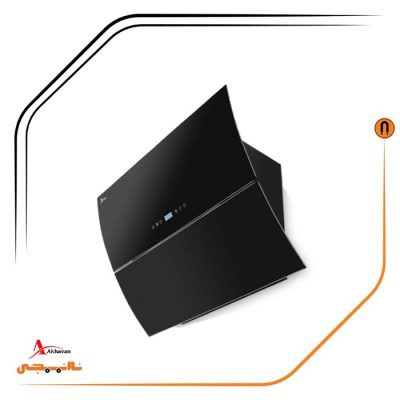 هود شیشه مشکی مورب , برند اخوان مدل H57-T
