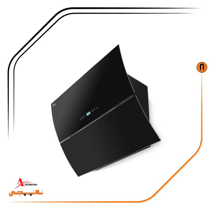 H57-MF هود شیشه مشکی مورب , برند اخوان مدل H57-T