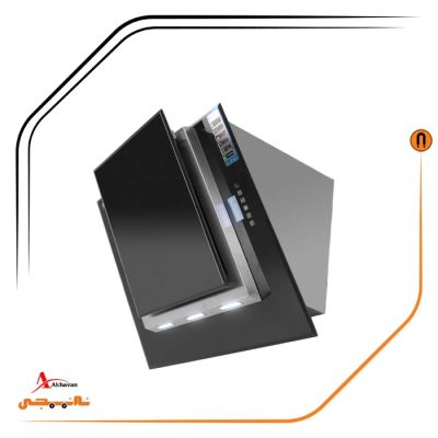 هود شیشه و استیل مورب , برند اخوان مدل H58-T