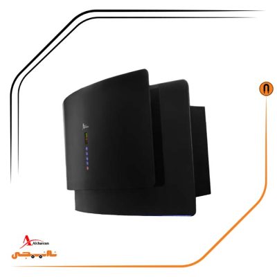 هود شیشه مشکی مورب , برند اخوان مدل H61-MF