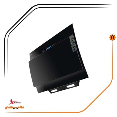 هود شیشه مشکی مورب , برند اخوان مدل H63-MF