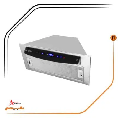 هود شیشه مشکی و استیل مخفی , برند اخوان مدل H64-CS-MF