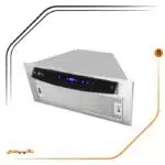 هود شیشه مشکی و بدنه استیل مخفی , برند اخوان مدل H64-TC