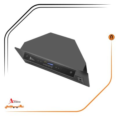 هود شیشه و بدنه مشکی مخفی , برند اخوان مدل H64-TH