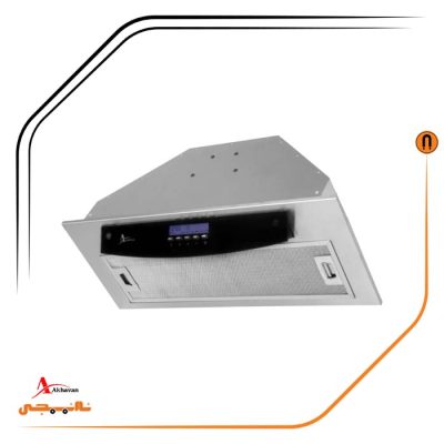 هود شیشه مشکی و استیل مخفی , برند اخوان مدل H64-TP