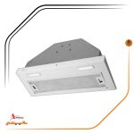 هود شیشه ایی و بدنه سفید مخفی , برند اخوان مدل H64-TW
