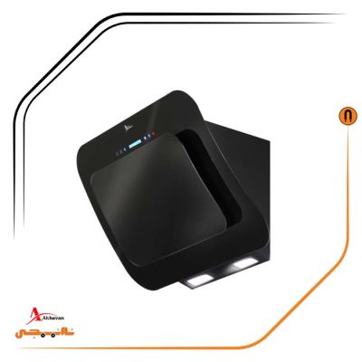 هود شیشه مشکی مورب , برند اخوان مدل H65-T
