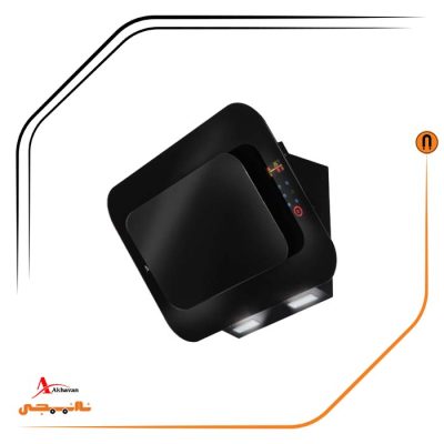 هود شیشه مشکی مورب , برند اخوان مدل H66-MF