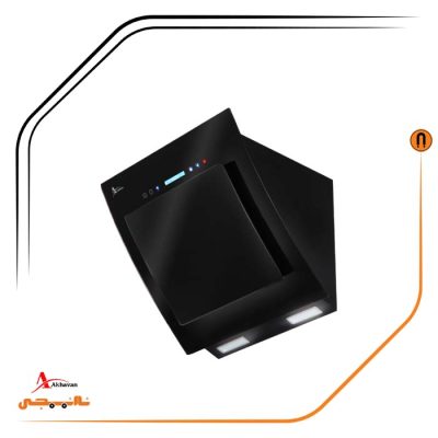 هود شیشه مشکی مورب , برند اخوان مدل H67-T