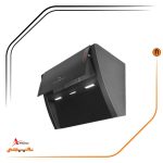 هود شیشه سکوریت واستیل خش دار مورب , برند اخوان مدل H69-B