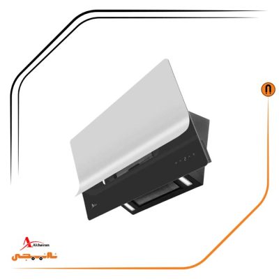 هود شیشه سکوریت واستیل خش دار مورب , برند اخوان مدل H70