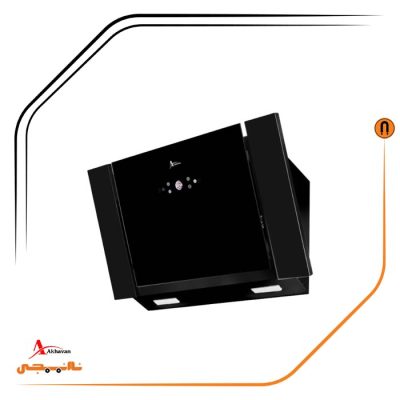 هود شیشه و بدنه مشکی مورب , برند اخوان مدل H75-B