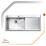 سینک توکار, برند اخوان مدل 348