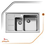 سینک توکار, برند اخوان مدل 376s
