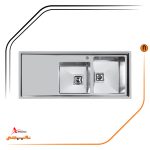 سینک توکار,برند اخوان مدل 600s