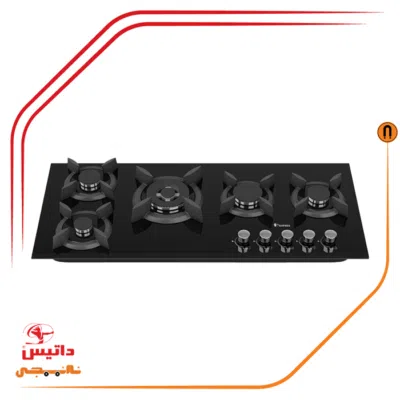 اجاق گاز پنج شعله شیشه ای برند داتیس مدل DG 504