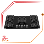 اجاق گاز پنج شعله شیشه ای برند داتیس مدل DG 561