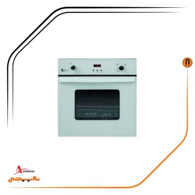 فر توکار شیشه سفید گاز و برق , برند اخوان مدل F18