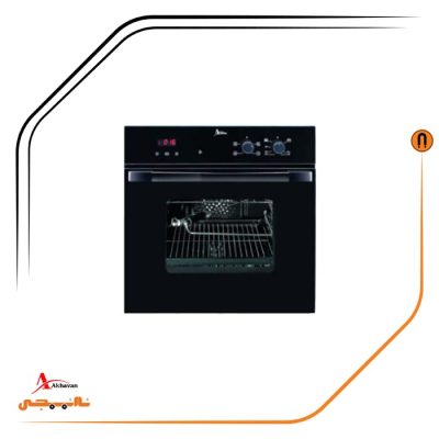 فر توکار شیشه مشکی گاز و برق , برند اخوان مدل F23