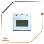 فر توکار شیشه سفید و پنل هلالی سفید گاز و برق , برند اخوان مدل F33