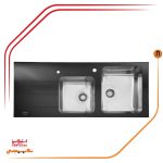 سینک توکار برند استیل البرز مدل کریستال مشکی