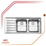 سینک توکار برند استیل البرز مدل 735