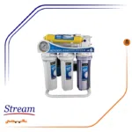 تصفیه آب خانگی Stream مدل DRO-50G-1100 دارای 6 مرحله فیلتراسیون با استفاده از فرآیند اسمز معکوس یا DRO می باشد.دارای 6 مرحله فیلتراسیون با استفاده از فرآیند اسمز معکوس یا DRO می باشد.