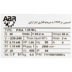 پلاک پمپ اب ابارا یک اسب محیطی PRA1.00