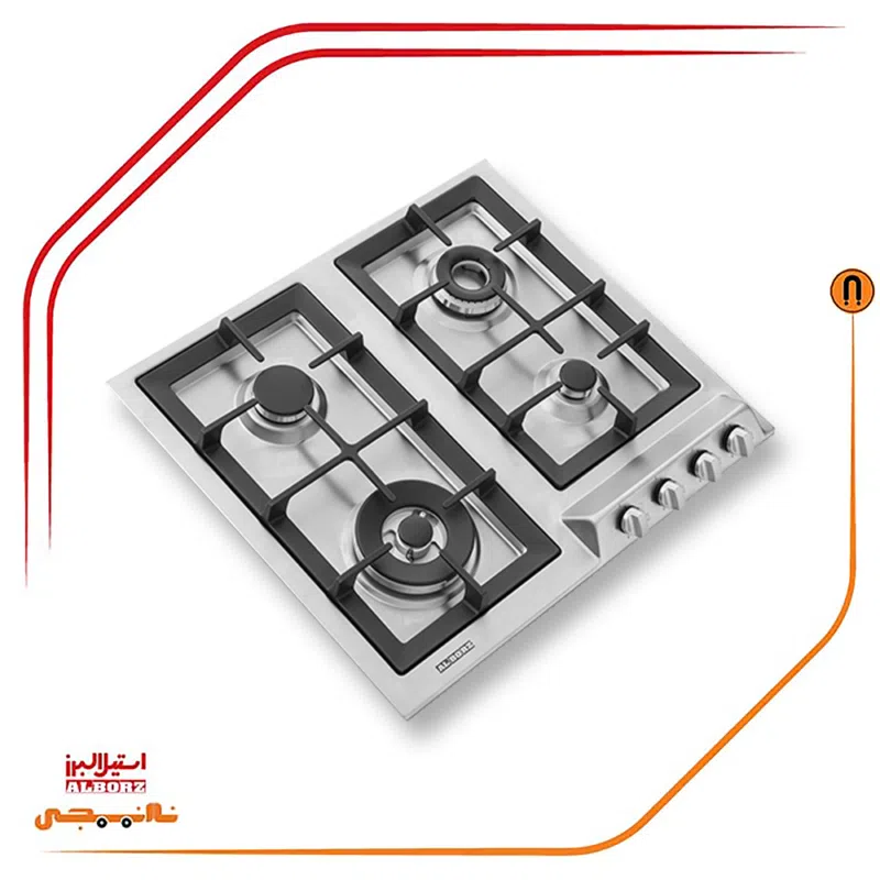 اجاق گاز چهار شعله استیل البرز مدلS4605 - Image 3