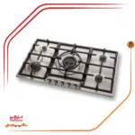 اجاق گاز پنج شعله استیل البرز مدلS5907