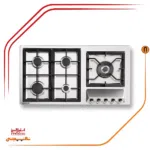 اجاق گاز پنج شعله استیل البرز مدلS5909 - Image 2