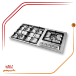 اجاق گاز پنج شعله استیل البرز مدلS5909
