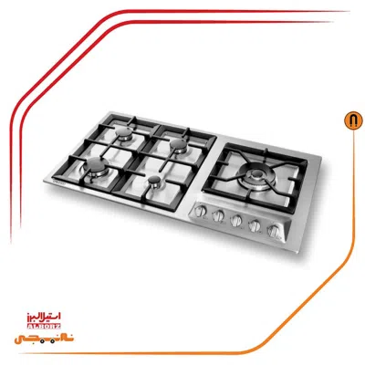 اجاق گاز پنج شعله استیل البرز مدلS5909