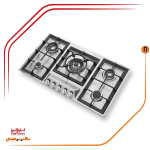 اجاق گاز پنج شعله استیل البرز مدلS5910