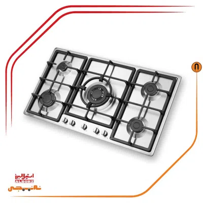 اجاق گاز پنج شعله استیل البرز مدلS5952