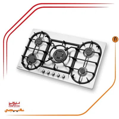 اجاق گاز پنج شعله استیل البرز مدلS5955