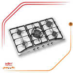 اجاق گاز پنج شعله استیل البرز مدلS5956