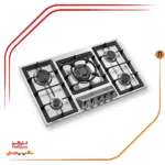 اجاق گاز پنج شعله استیل البرز مدلS5960
