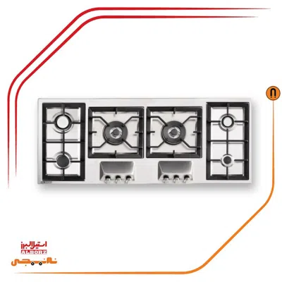 اجاق گاز شش شعله استیل البرز مدلS6125