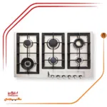 اجاق گاز شش شعله استیل البرز مدلS6902 - Image 2