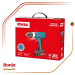 دریل پیچ‌گوشتی چکشی شارژی دو سرعته 14 ولت رونیکس مدل 8614