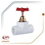 شیر فلکه کامل آذین لوله 25mm