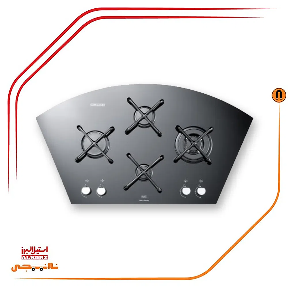 G4901 اجاق گاز چهار شعله استیل البرز مدلC4901