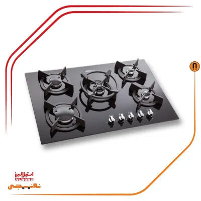 اجاق گاز پنج شعله استیل البرز مدلG5703