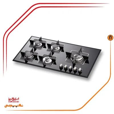 اجاق گاز پنج شعله استیل البرز مدلG5909